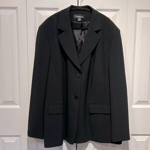 Jones New York Black Lined Blazer Size 24W